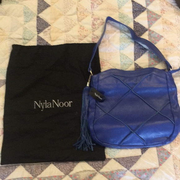 Vibrant blue Nyla Noor handbag. New with tags. - Picture 2 of 3